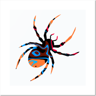 Halloween Color Spider Posters and Art